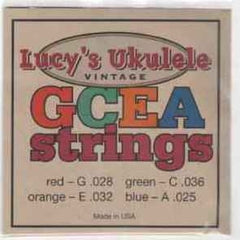 Lucy's Multi Coloured Nylon Soprano/Concert Ukulele Strings