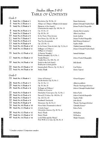 New Piano Series:  Studies Album 5 & 6