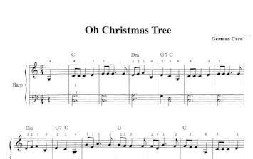 Easy Christmas Songs for the Harpsicle Harp