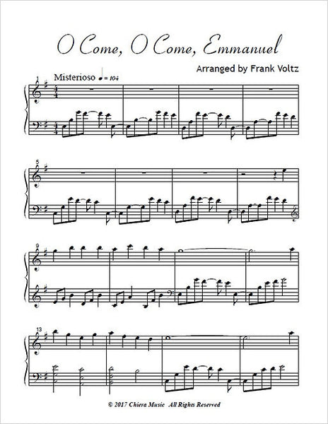 O Come O Come Emmanuel - Digital Download