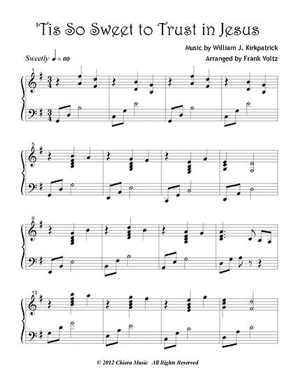 Tis So Sweet to Trust in Jesus - Digital Download