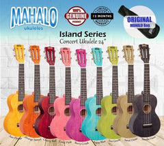 Mahalo Ukuleles Island Series Concert Ukulele