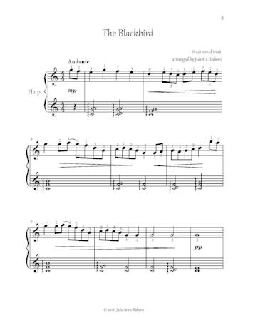 Blackbird Songs for Lever Or Pedal Harp - Digital Download