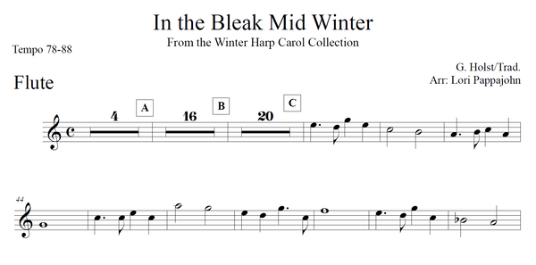 In The Bleak Mid Winter (Ensemble) - Digital Download