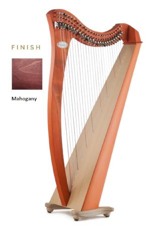 Juno 27 Lever Harp - Mahogany