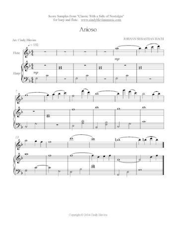 Classic With a Side of Nostalgia for Flute and Harp- Digital Download