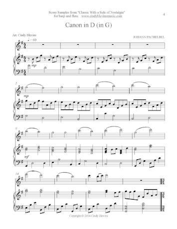 Classic With a Side of Nostalgia for Flute and Harp- Digital Download