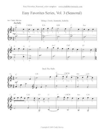 Easy Favorites for Harp Vol. 3, Seasonal - Digital Download