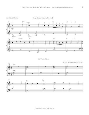 Easy Favorites for Harp Vol. 3, Seasonal - Digital Download