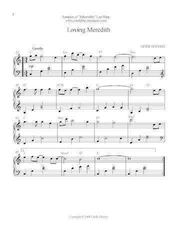 Etheriality for Lap Harp - Digital Download