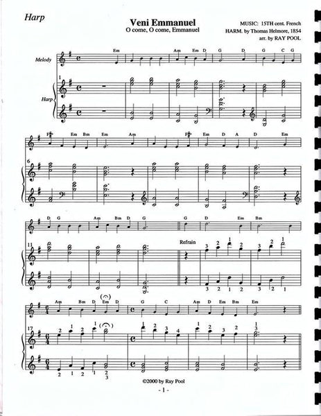 Hymn Accompaniments for all harpist – Volume 2: Lent / Easter