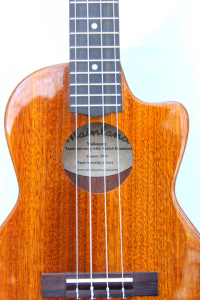 Classic Mahogany Tenor Cut-away with Slotted Headstock