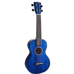 Mahalo Ukuleles Hano Concert Ukulele - Transparent Blue