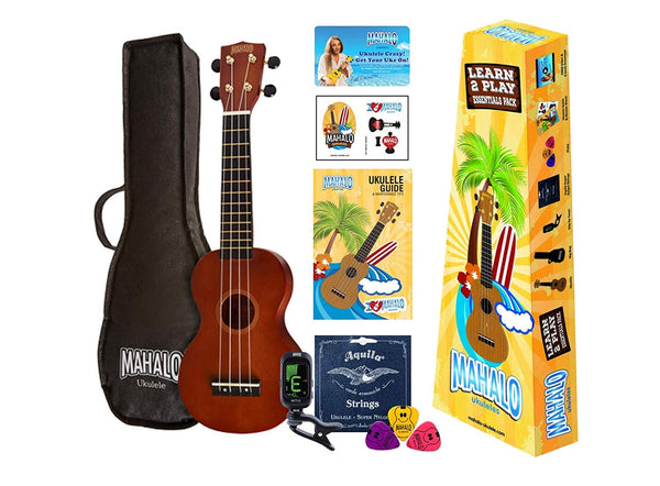 Mahalo Learn 2 Play Soprano Ukulele Pack