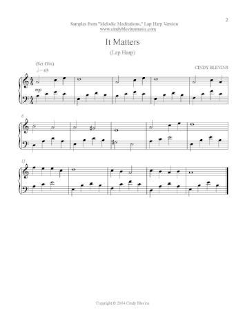 Melodic Meditations for Lap Harp Vol. 1 - Digital Download