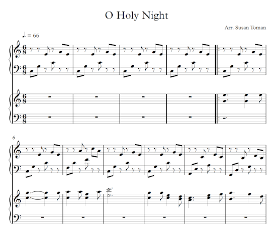 O Holy Night - Score - Digital Download