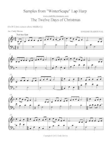 WinterScape for Lap Harp - Digital Download