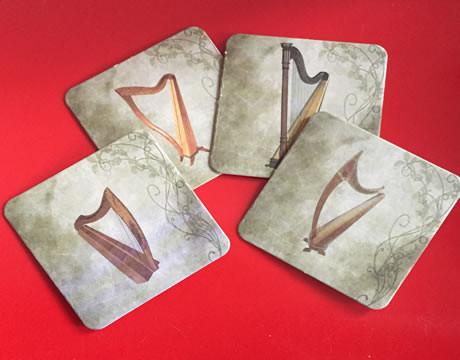 Harp Coasters (4/pkg.)