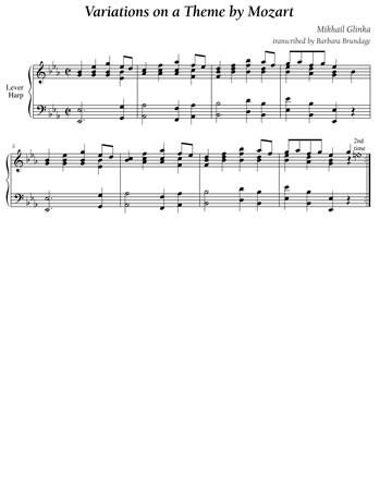 Variations on a Theme by Mozart (Glinka) - Digital Download