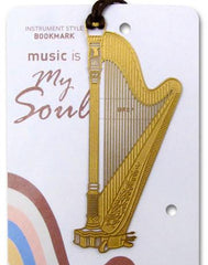 Gold Harp Bookmark