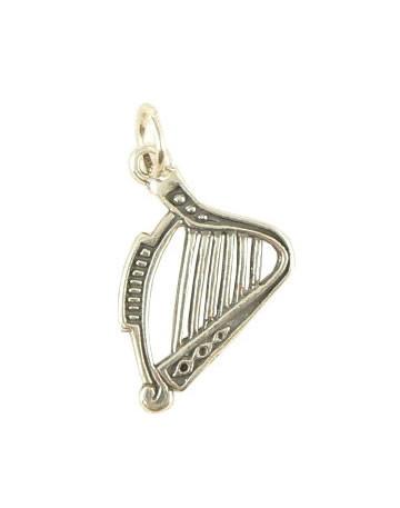 Harp Charm - Sterling Silver