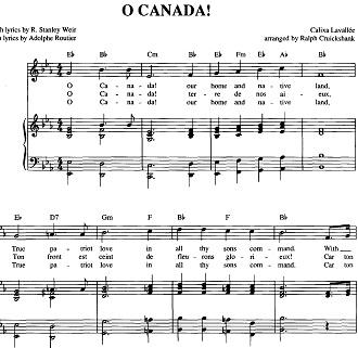 O Canada : Piano & Vocal