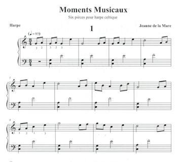 Moments musicaux pour la harpe celtique – Volume 1
