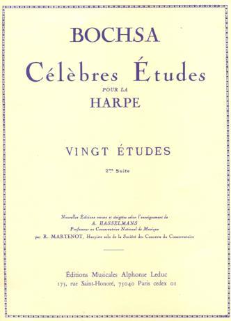 Célèbres Études pour la Harpe – BOSCHA  – 20 studies, Op. 318 – Book 2