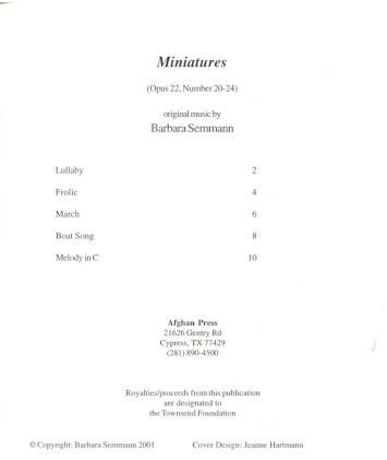 Miniatures