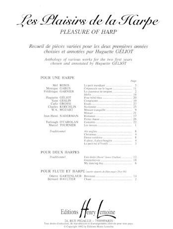 Les Plaisirs de la Harpe - Pleasures of Harp